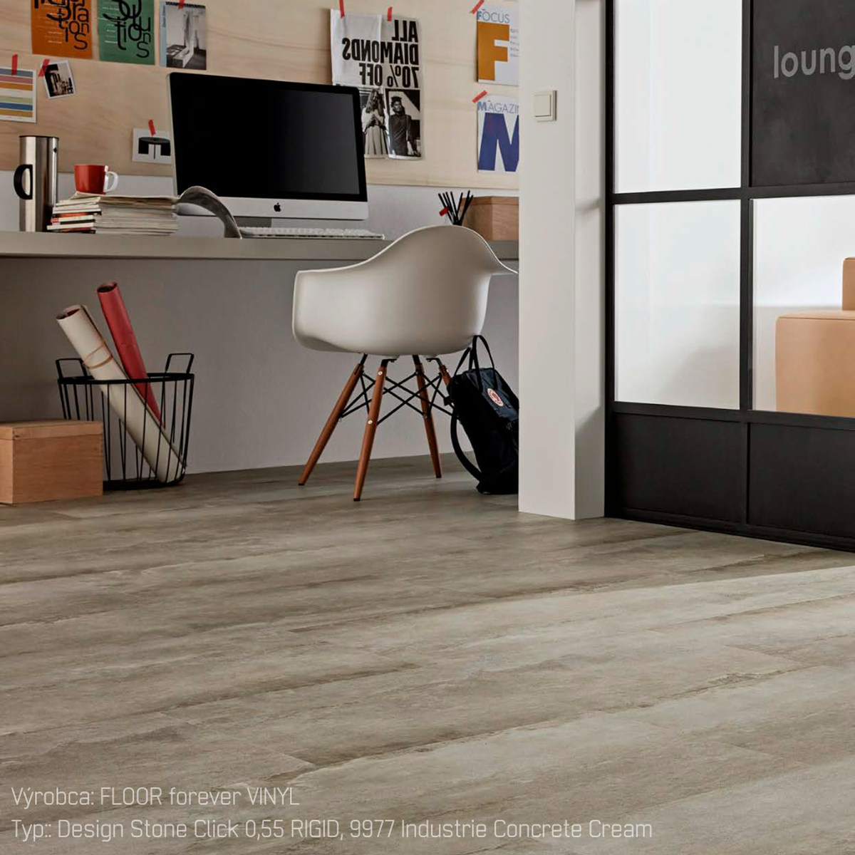 Industrie Concrete Cream 9977 – vinylová podlaha